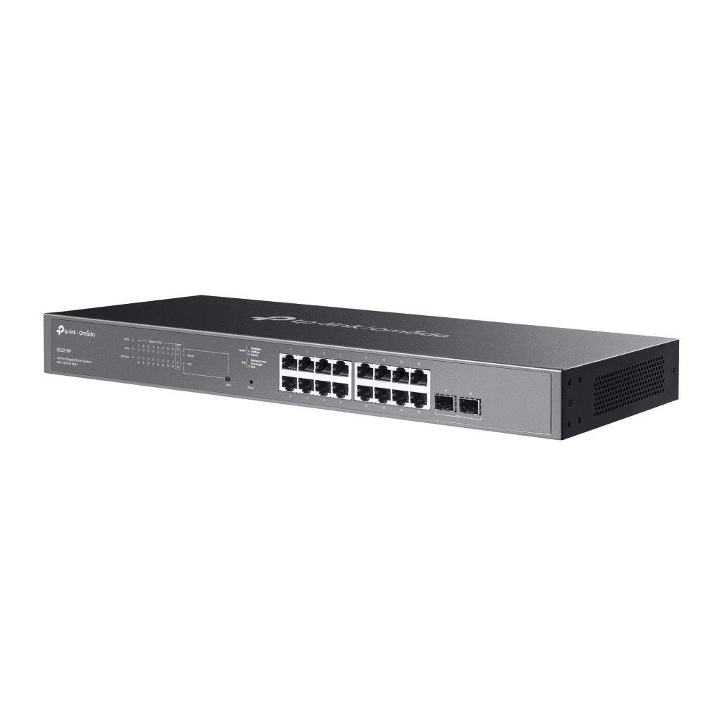 Switches PoETP - LINKSG2218PSwitch Administrable Omada SDN 16 Puertos Gigabit 2 SFP QoS sFlow QinQ TP - LINK SG2218P - SILYMX