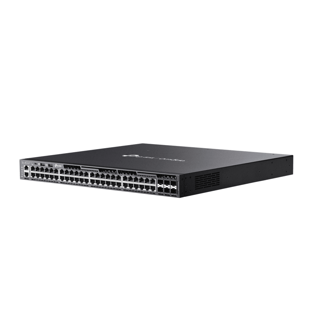 Switches PoETP - LINKSG6654XHPSwitch Administrable Capa 3 Omada SDN 48 Puertos Gigabit PoE+ 1440W 6 SFP+ TP - LINK SG6654XHP - SILYMX