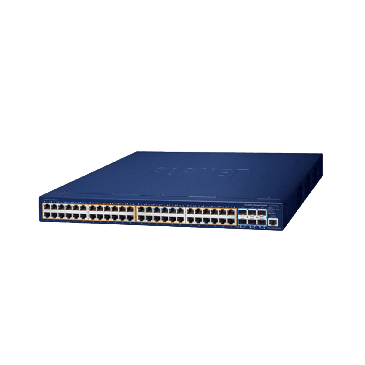Switches PoEPLANETSGS-6310-48P6XRSwitch Administrable Capa 3 48 Puertos Gigabit PoE+ 802.3at 6 SFP 10G Redundante PLANET SGS - 6310 - 48P6XR - SILYMX