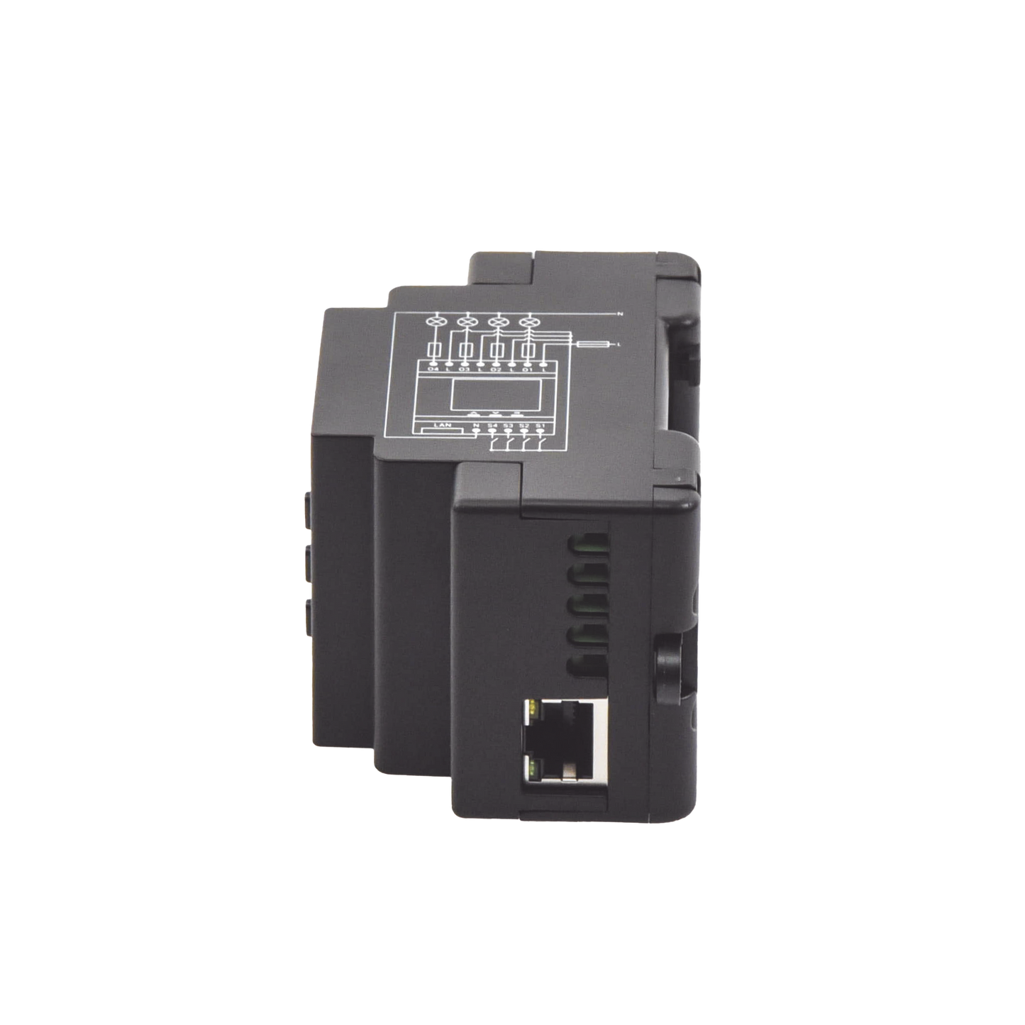 Relevador 40A inalámbrico WIFI y Ethernet 4 canales inteligentes 10A por canal, 110-230 V /montaje riel DIN SHELLY SHELLYPRO4PM - Imagen 1