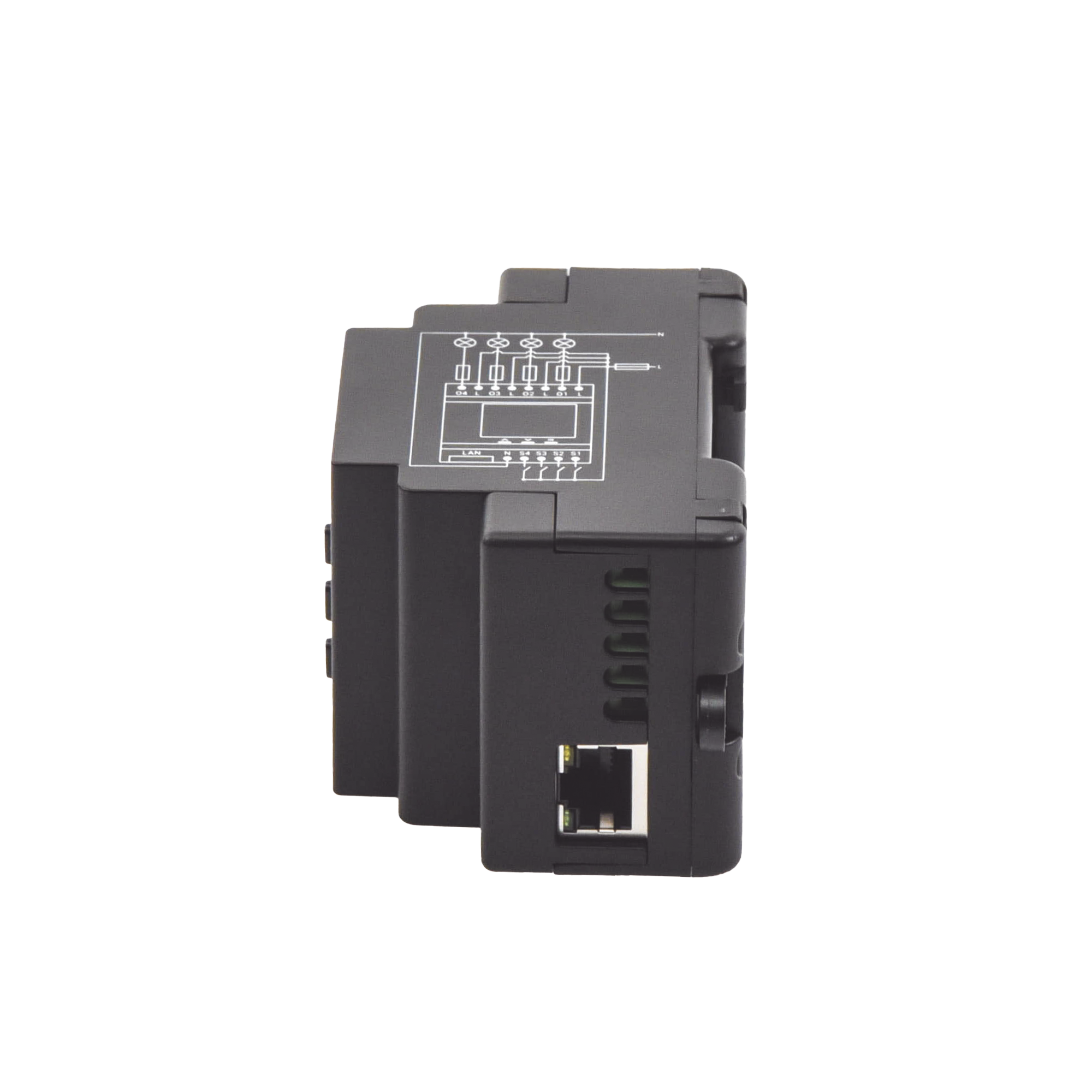 Relevador 40A inalámbrico WIFI y Ethernet 4 canales inteligentes 10A por canal, 110-230 V /montaje riel DIN SHELLY SHELLYPRO4PM - Imagen 1