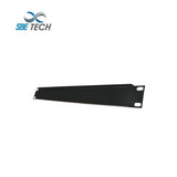 SILYMX black 1U steel rack blanking panel for 19-inch racks, improves airflow and reserves space.