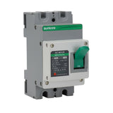 SILYMX 2-pole 250A 1200V DC thermal magnetic circuit breaker with polarity for solar systems.