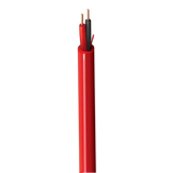 SILYMX 2x16 AWG red industrial control cable, unshielded, with two copper conductors and red PVC insulation. 305m spool.