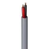 SILYMX 2x18 AWG grey PVC cable with red and black conductors, 305 meters, for control and security systems.