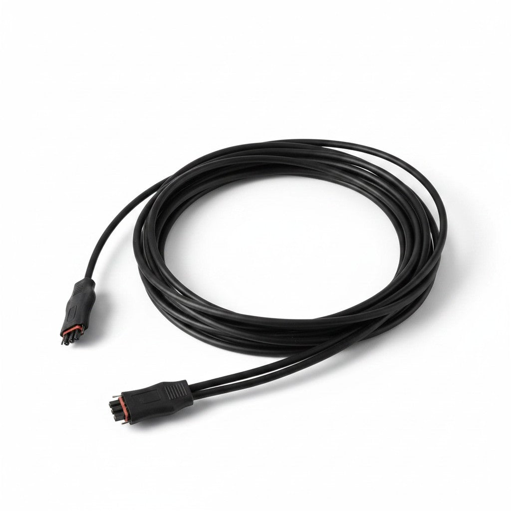 SILYMX 3-wire AC bus cable, 10AWG, black, for APSystems DS3D, DS3-H, YC600B microinverters.