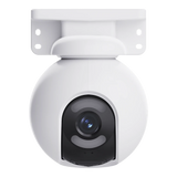 SILYMX white 4MP PTZ security camera with ColorFull Vision night vision and AI human/vehicle detection, 360° panoramic view.