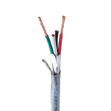 SILYMX 4x18 AWG shielded copper cable, gray, CMR rated, 305m roll for industrial use.