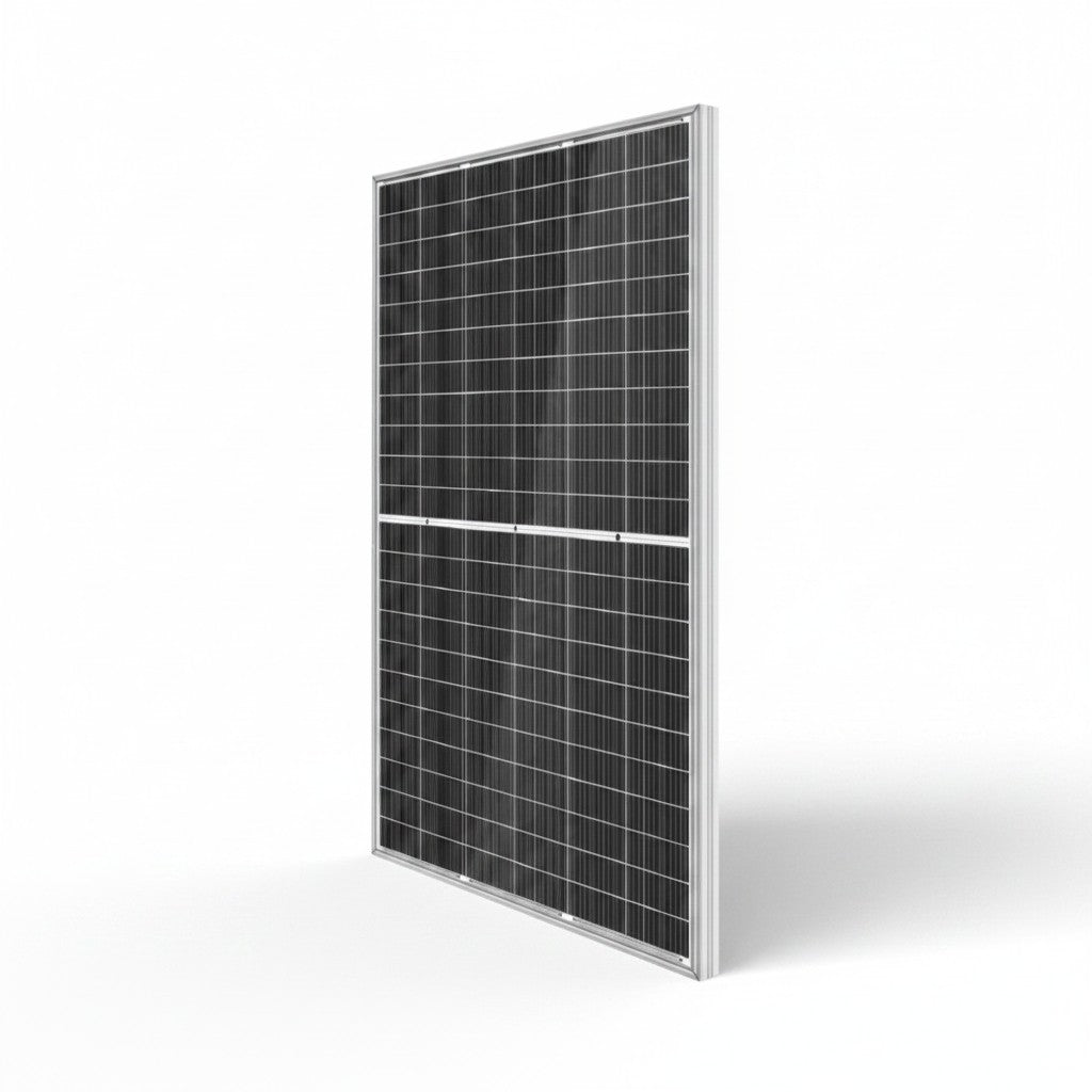 SILYMX 730W bifacial N-Type TOPCon solar panel with dual glass construction and 66 cells, ideal for high-efficiency energy generation.