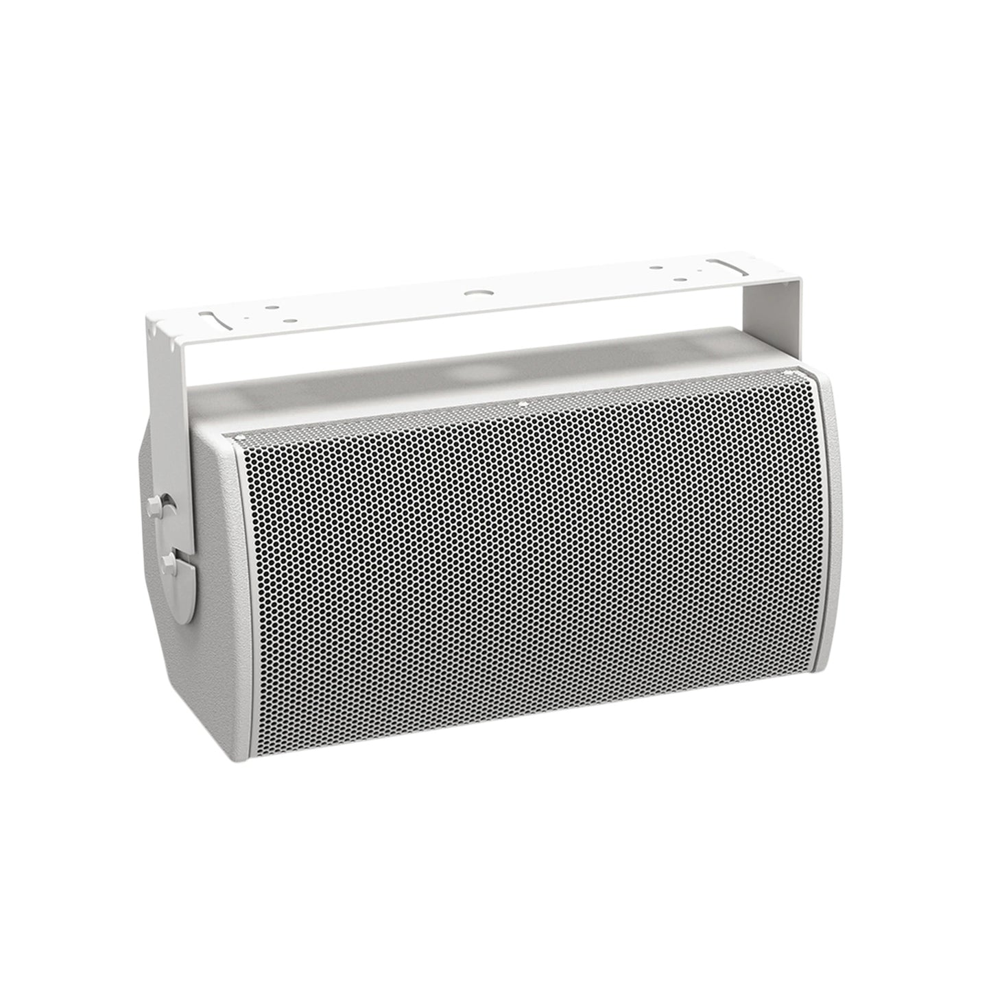 SILYMX ArenaMatch Utility white two-way outdoor wall-mounted speaker with metal grille and adjustable bracket