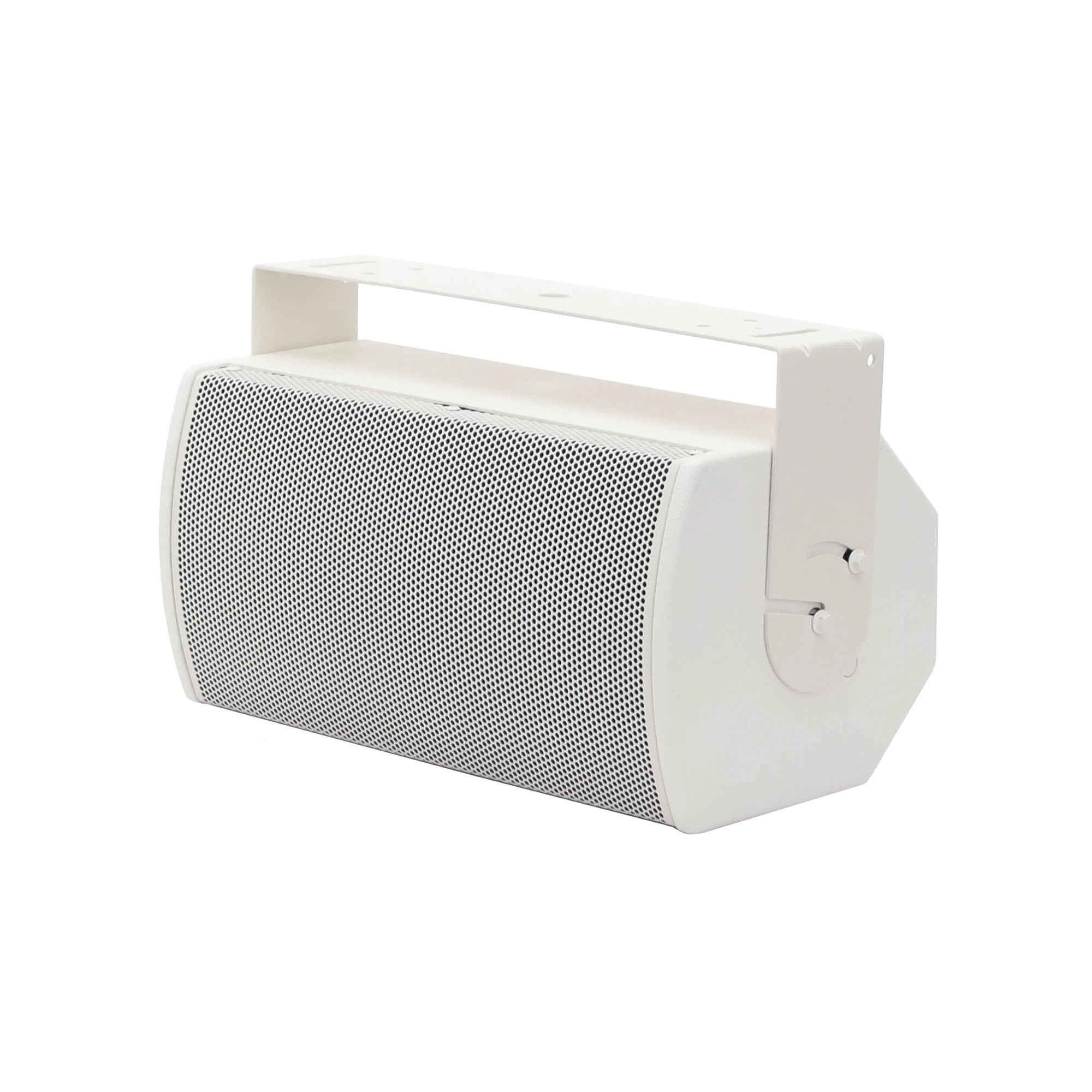 SILYMX ArenaMatch Utility white two-way outdoor wall-mounted speaker with metal grille and adjustable bracket