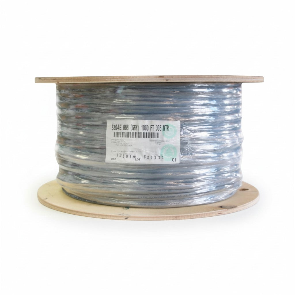 SILYMX Belden 6x18 AWG grey CMR alarm cable on spool, 305 meters, 100% copper conductors.