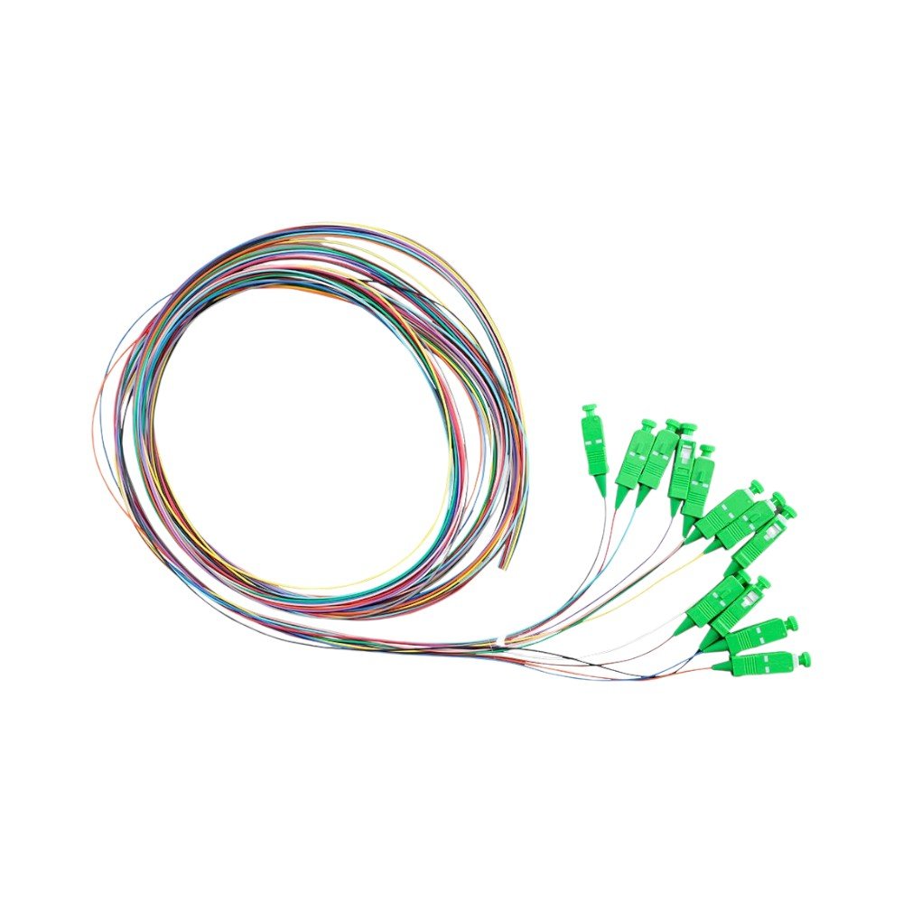 Empalmes Fibra ÓpticaBELDENFTSSB900PR12Pigtail De Terminación De Campo Belden OS2 SC Simplex APC Buffer 900 Um 12 Fibras Codificadas En Color Longitud 2 Metros FTSSB900PR12 - SILYMX