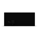 SILYMX black outdoor passive subwoofer with dual 10-inch drivers and IP55 weather-resistant rating