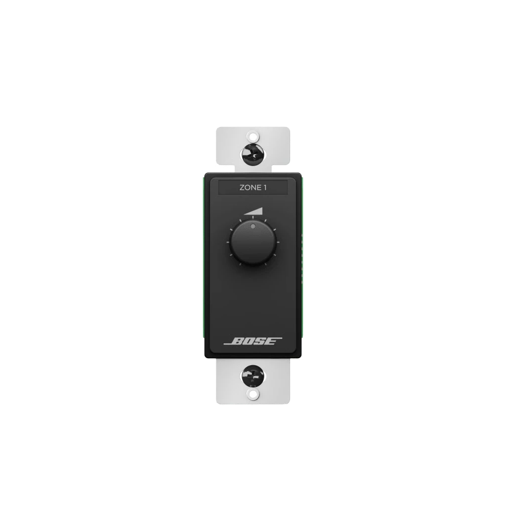SILYMX black single-zone volume controller for Bose Freespace and Controlspace systems with rotary dial