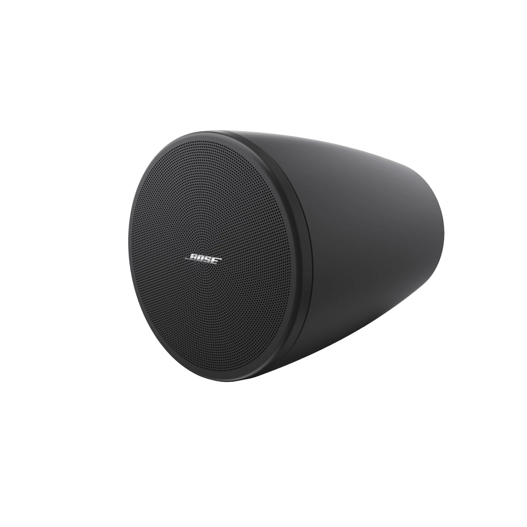 SILYMX Bose DesignMax 3.25-inch black pendant speaker with a sleek cylindrical design for professional audio systems.