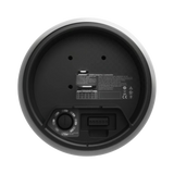 SILYMX Bose DesignMax 6-inch pendant speaker rear view showing wiring terminals and voltage settings in black