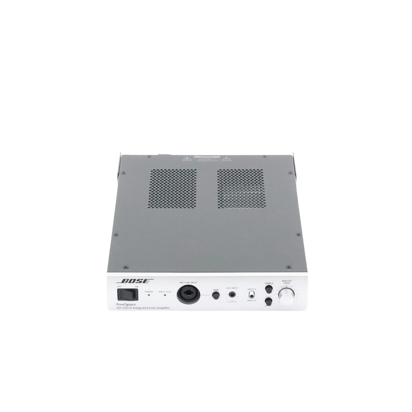 SILYMX Bose FreeSpace IZA 250-LZ integrated zone amplifier with front panel controls on a black background