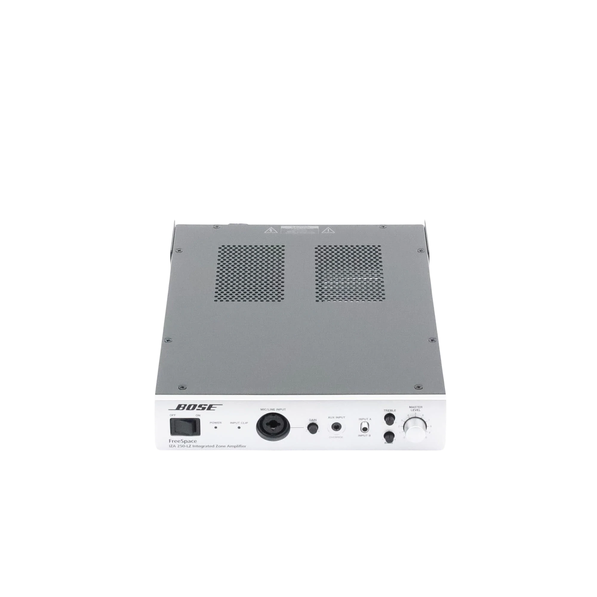 SILYMX Bose FreeSpace IZA 250-LZ integrated zone amplifier with front panel controls on a black background