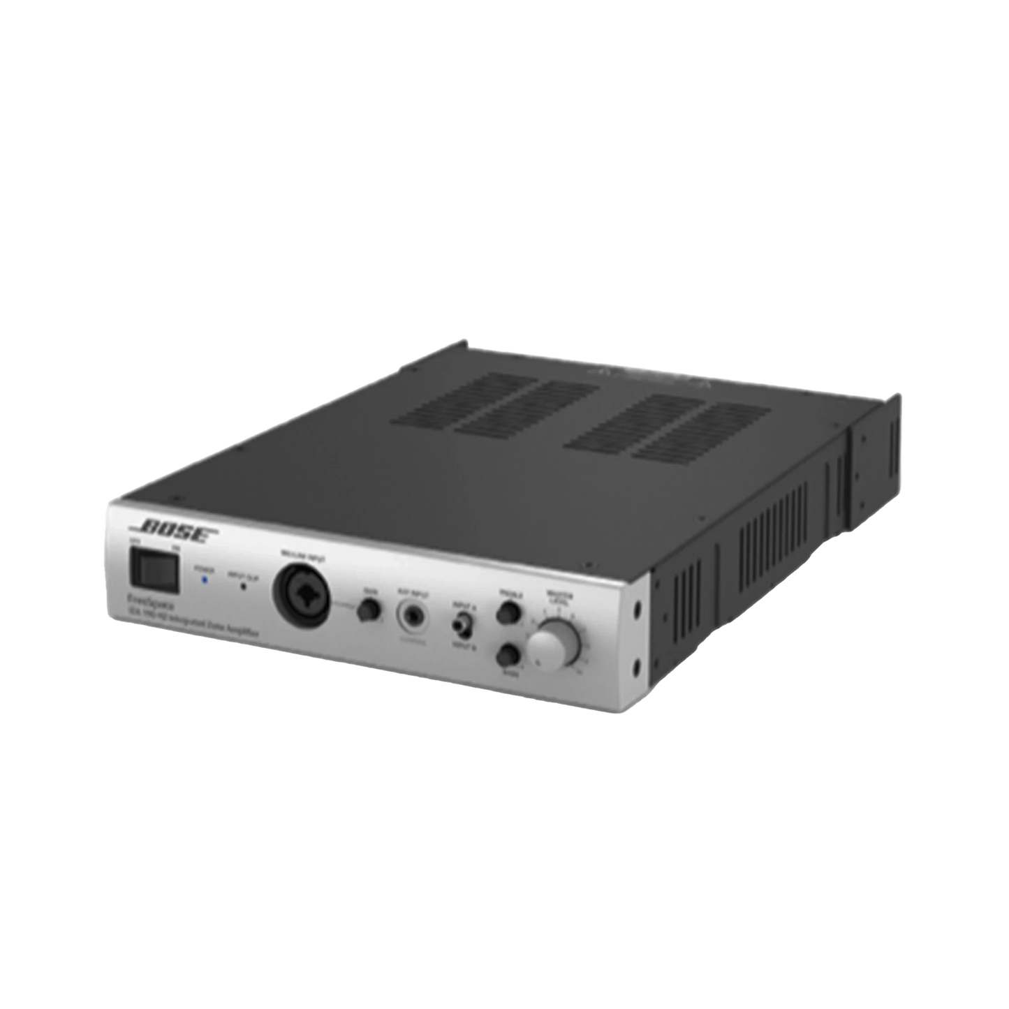 SILYMX Bose FreeSpace 1x90W integrated zone amplifier in silver and black with front control knobs