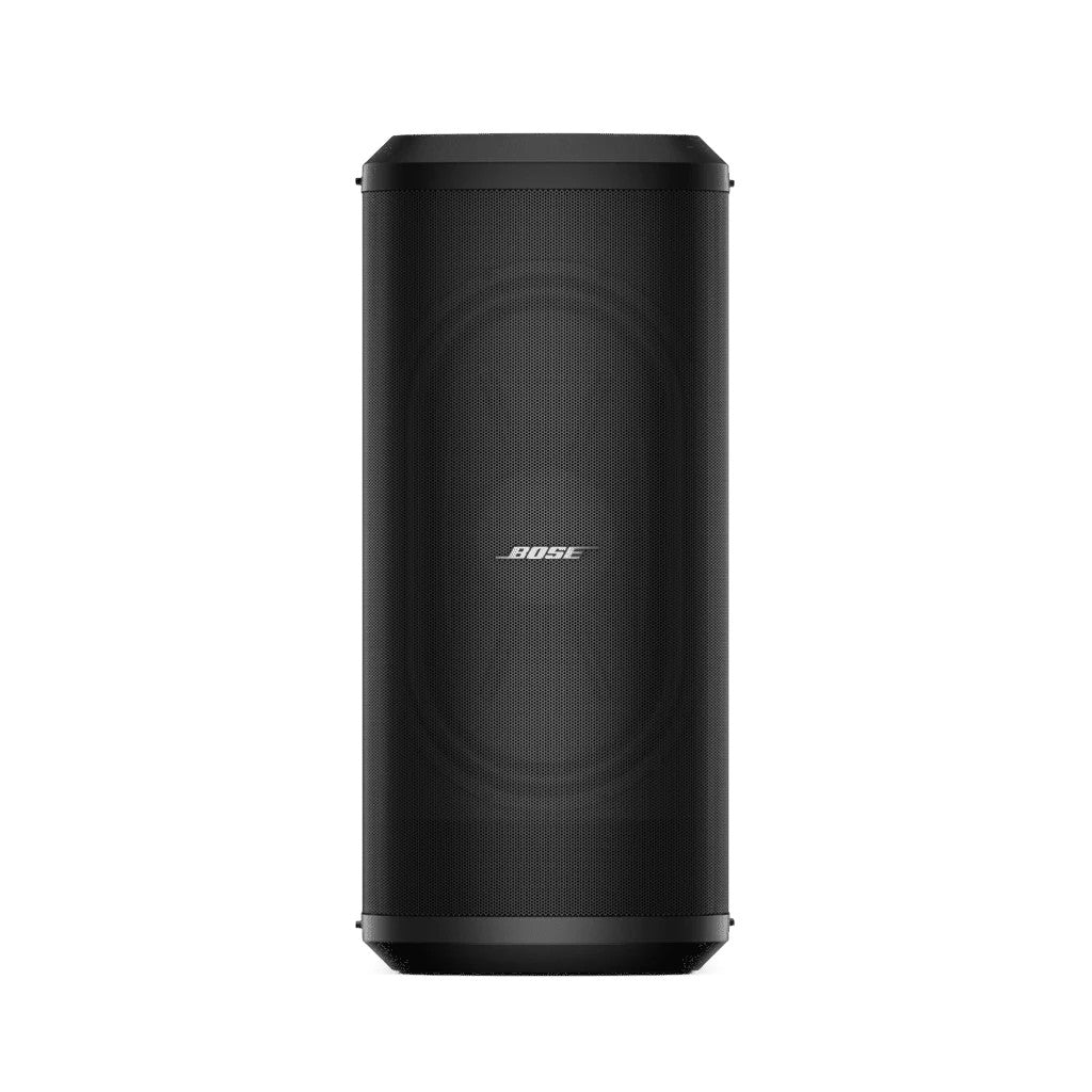 SILYMX Bose L1-PRO32 portable active subwoofer in black with a sleek vertical design and front metal grille.