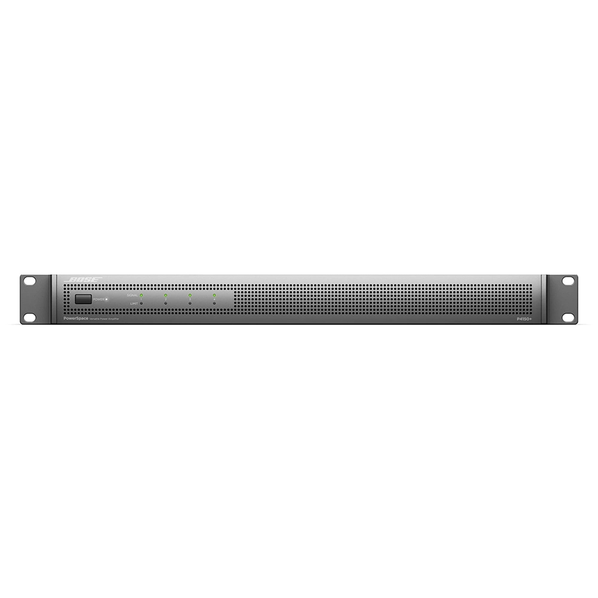 SILYMX Bose PowerSpace+ P4150+ 4-channel rack-mount amplifier with integrated DSP and LED status indicators