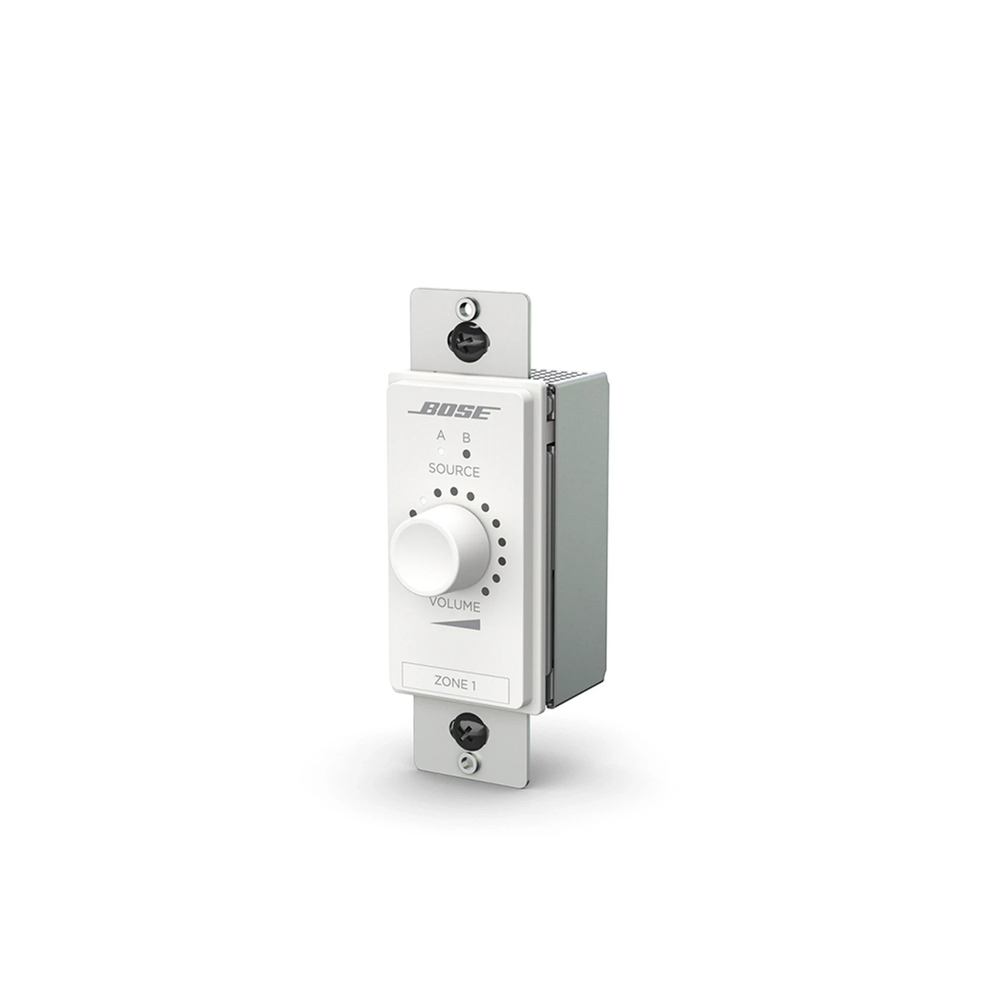 SILYMX Bose ControlCenter white digital volume controller and A/B audio source selector for wall mounting