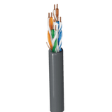 Cables Categoria 6BELDEN2412 010A1000Bobina Cable UTP Cat6 305m (1001ft) 23 AWG 350 MHz CMR Negro Belden 2412 010A1000 - SILYMX