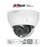 SILYMX white Dahua 4MP dome security camera with 2.8mm lens, 30m IR, WDR, IP67 rating, and PoE.
