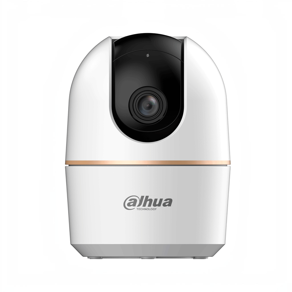 SILYMX Dahua 5MP WiFi PTZ dome camera in white with AI autotracking, microphone, and speaker for indoor security.