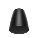SILYMX DesignMax 6-inch black pendant speaker for outdoor use with 70/100V and 8ohms capability.
