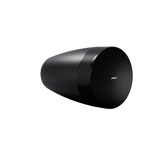 SILYMX Designmax Luna black pendant speaker with 8-driver circular array and integrated 8-inch woofer