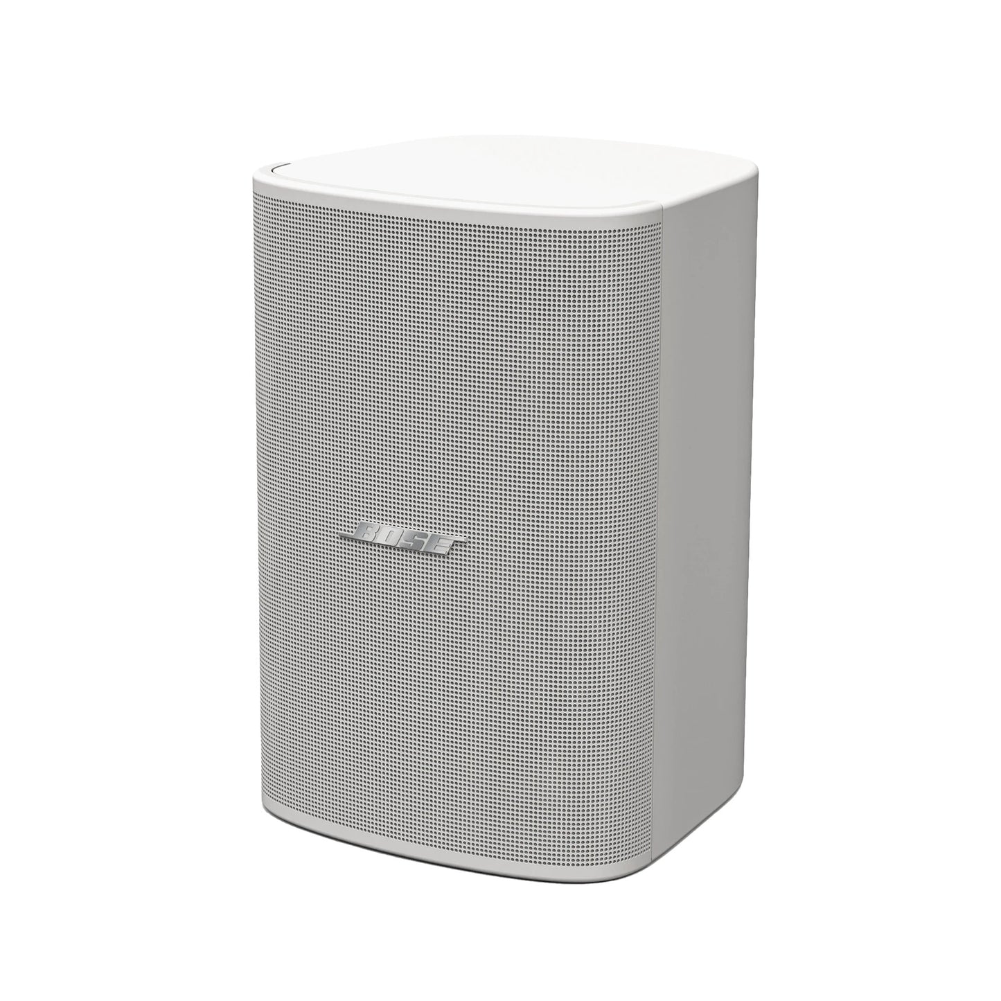 SILYMX DesignMax 6.5-inch white wall-mounted outdoor speaker with a sleek, modern design and front grille.