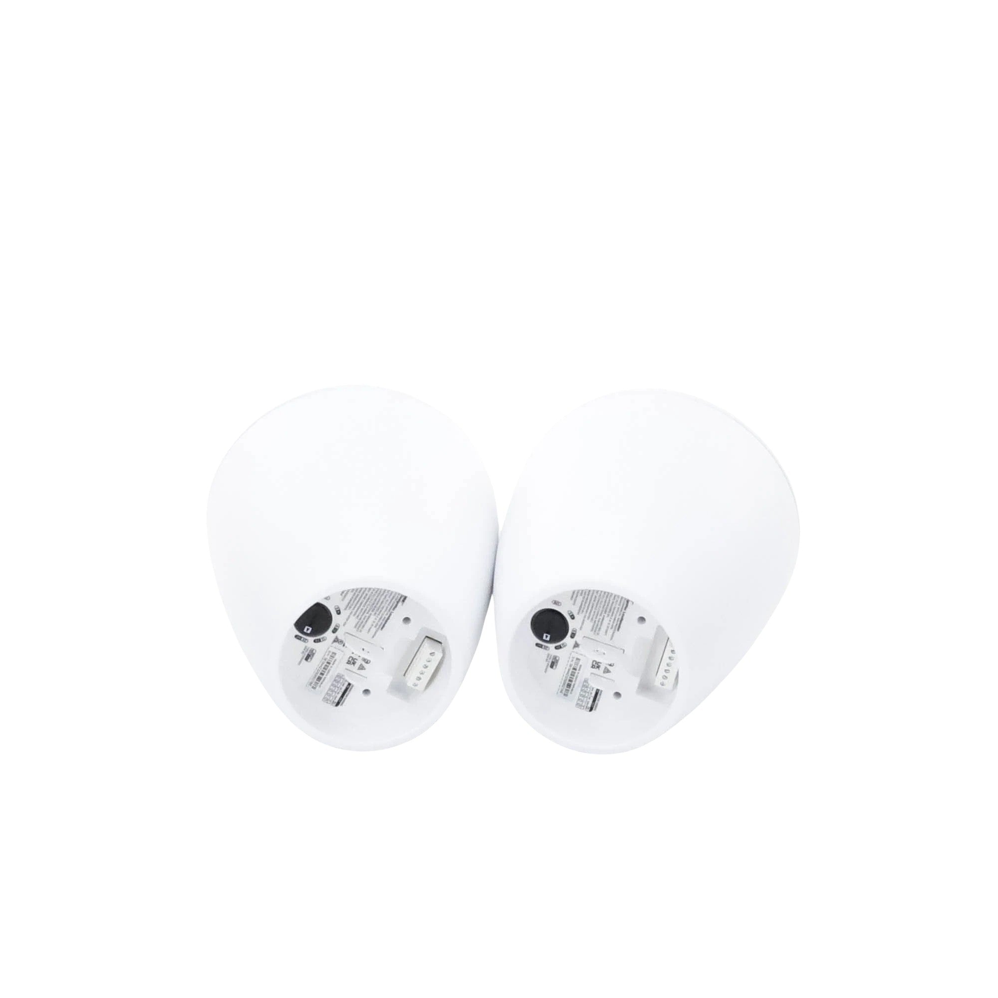 SILYMX DesignMax 3.25-inch white pendant speakers pair with bottom connection ports