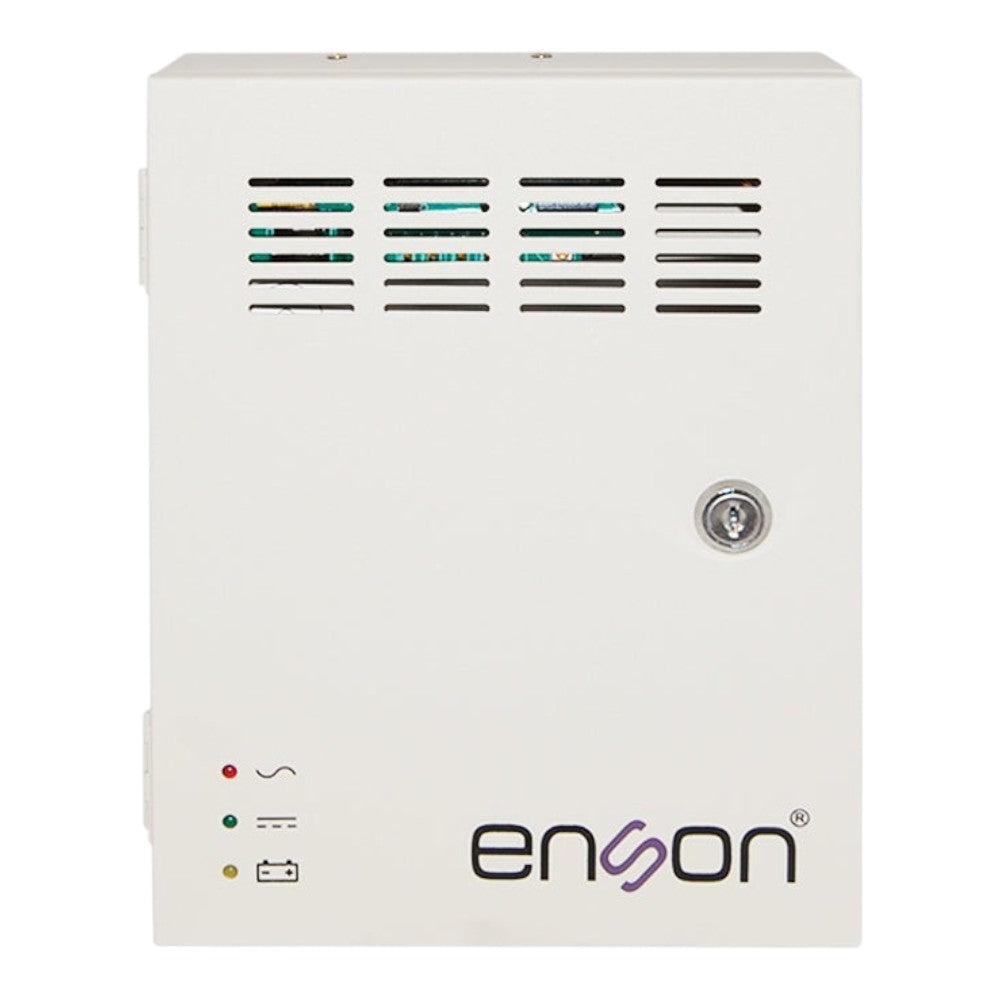 SILYMX Enson 12VDC 3A power supply box with 4 channels and battery backup support for CCTV and access control systems