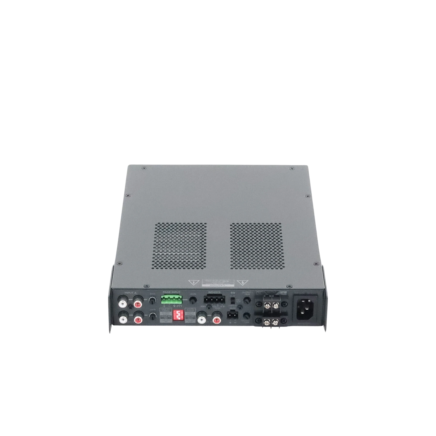 SILYMX FreeSpace integrated zone amplifier rear panel showing input and output ports on a black background