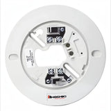 SILYMX Hochiki NS6-100 6-inch white fire detector base with 2-wire connection terminals