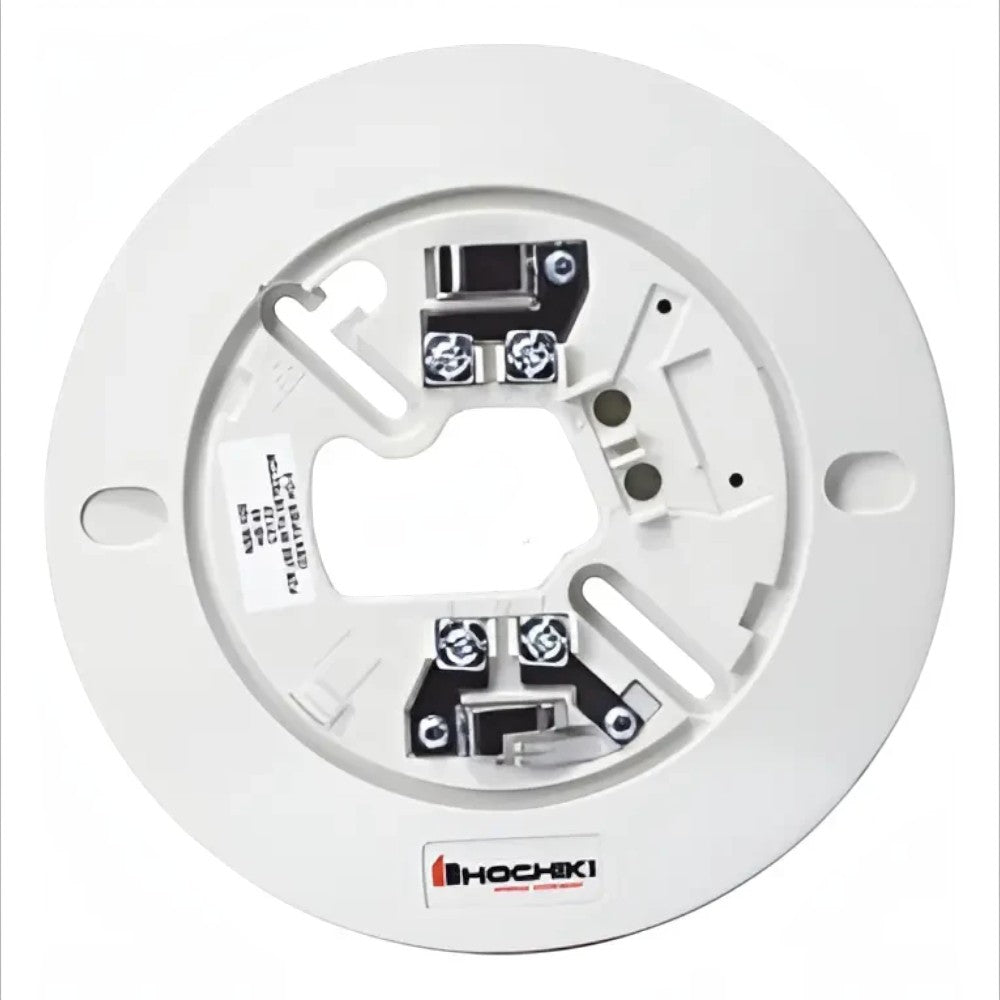 SILYMX Hochiki NS6-100 6-inch white fire detector base with 2-wire connection terminals