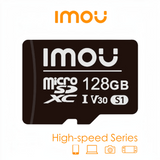 SILYMX IMOU 128GB MicroSDXC UHS-I V30 memory card for security cameras with high-speed 95MB/s performance