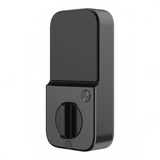 SILYMX Imou Cubo1 smart lock in black with biometric fingerprint reader and WiFi for secure outdoor door access.