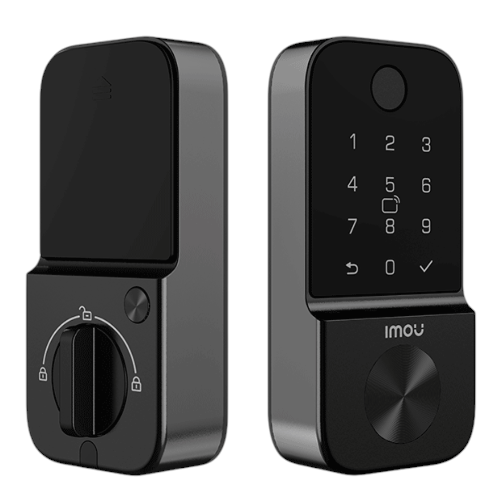 SILYMX Imou Cubo1 smart lock with touchscreen keypad and fingerprint reader for secure exterior door access