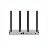 SILYMX IMOU N110W WiFi 6 NVR rear panel showing antenna ports, Ethernet, VGA, HDMI, and power input for security systems.