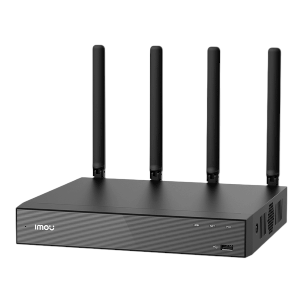 SILYMX IMOU N110W 10-channel WiFi 6 NVR with four external antennas for wireless security camera recording