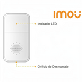 SILYMX IMOU ARA10-SW wireless indoor siren with LED indicator and speaker grille for home security systems