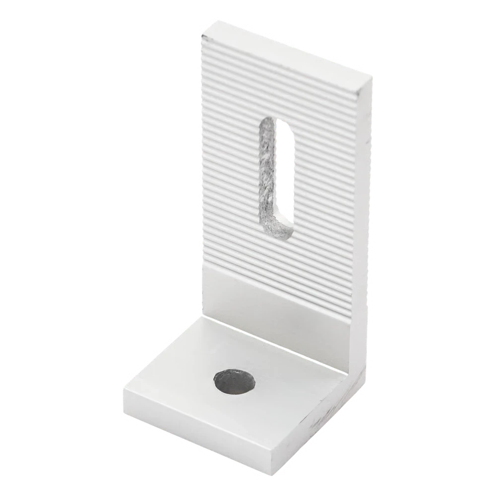 SILYMX L-bracket solar panel mount for concrete surfaces with a ribbed design for secure installation
