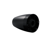 SILYMX Luna black pendant speaker featuring an 8-driver circular ring array and integrated 8-inch woofer