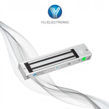 SILYMX YLI YM-500N(LED) magnetic lock with 500kg holding force, dual voltage, and status indicator LED for interior use
