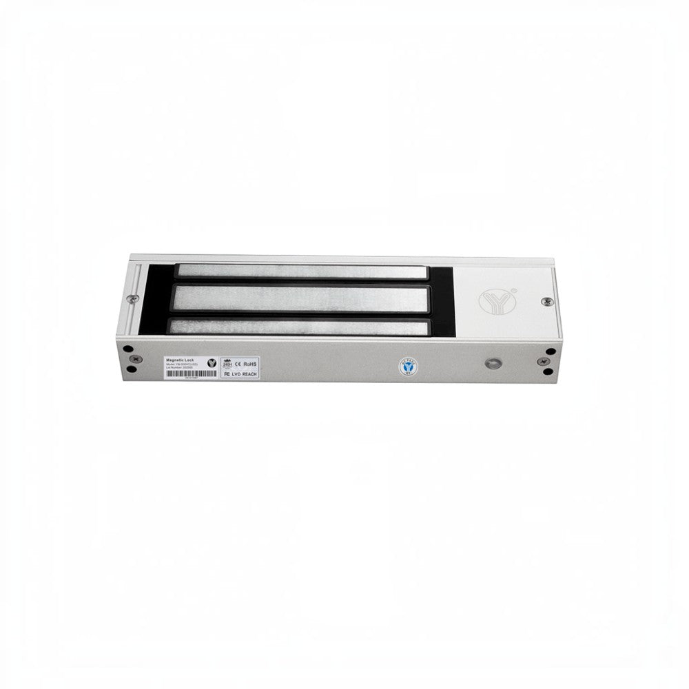 SILYMX YLI magnetic lock with 750kg holding force, dual voltage, and LED status indicator for interior access control