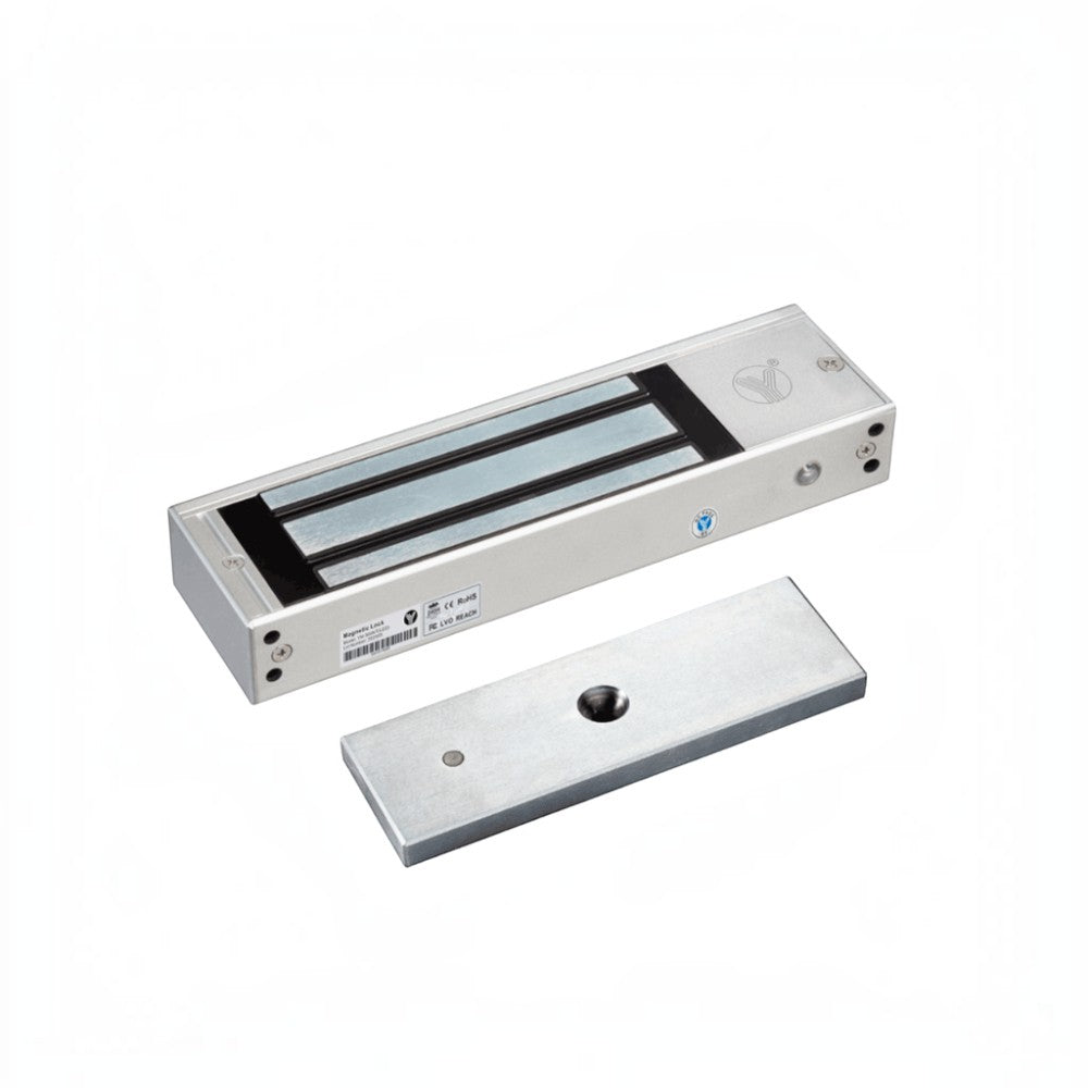 SILYMX YLI magnetic lock with 750kg holding force, dual voltage, and LED indicator for interior access control systems.