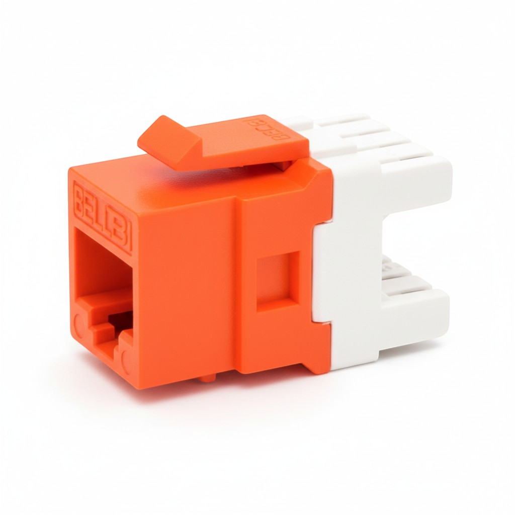 Belden Keystone Modulo Jack RJ45 KeyConnect Categoria 6 22-26 AWG Naranja Belden AX104 ...
